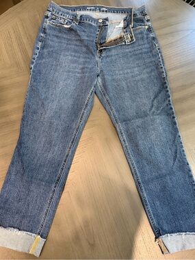 Old Navy Classic Blue Women's Mid Rise Boyfriend Style Jeans